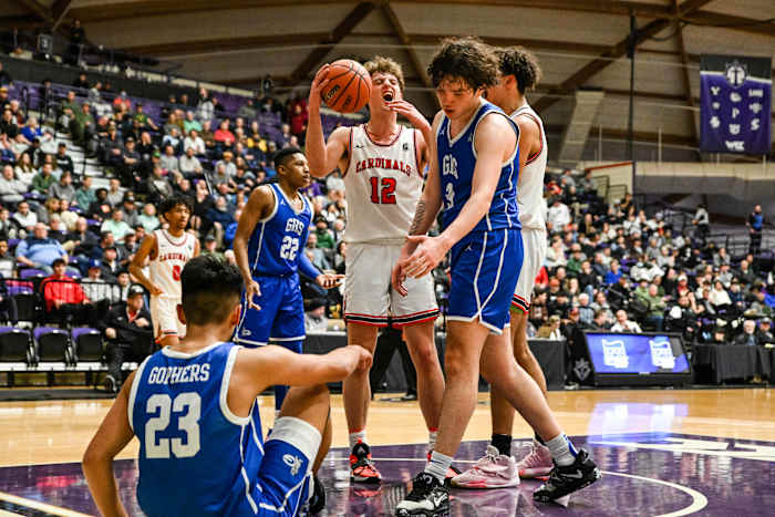 Lincoln Gresham 6A Oregon boys basketball quarterfinal Naji Saker -55